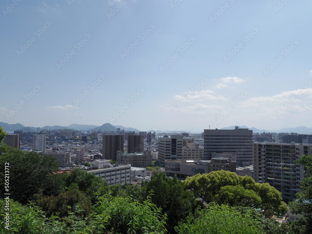 比治山公園富士見展望台より望む広島の街並み(広島県広島市)