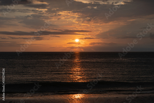 sunset over the sea