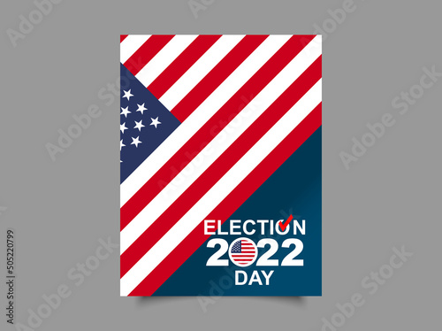 USA Election day 2022. vector graphics.