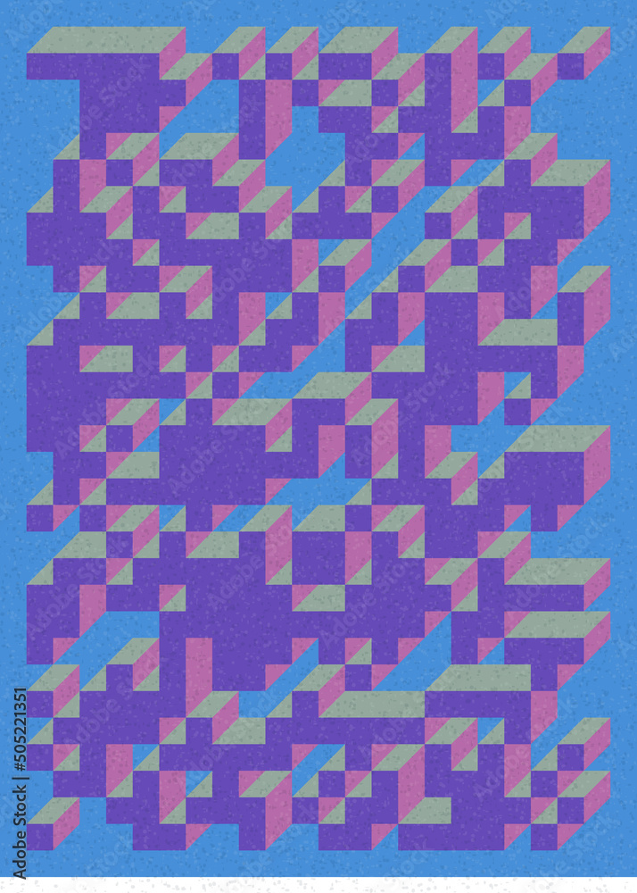 Implementation of Edward Zajec’s “Il Cubo” from 1971. Essentially a Truchet tile set of 8 tiles and rules for placement art illustration Implementation of Edward Zajec’s “Il Cubo” from 1971. Essentially a Truchet tile set of 8 tiles and rules for placement art illustration