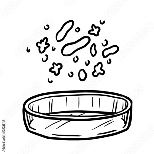 petri dish vector illustration isolated on white background