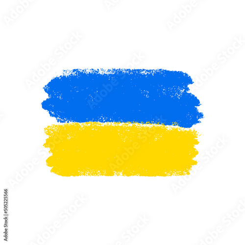 Yellow and Blue grunge illustration. Ukrainian banner. Support Ukraine. World peace. Vector illustration