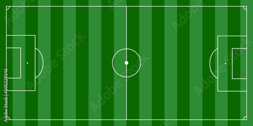 Soccer field, tactical table for soccer match