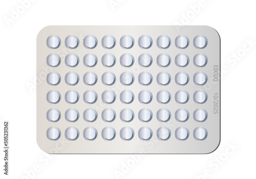 Pastillas o medicinas estuchadas sobre fondo blanco. Medicinas. Botica