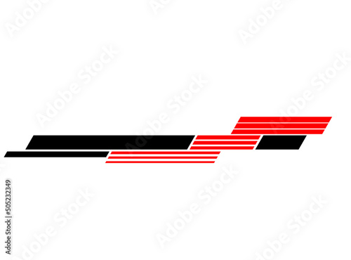Vector pattern for tuning cars, trucks, minibuses, motorcycles, yachts. Technology sticker. Abstract stripe. Modern sports graphics. Vector background