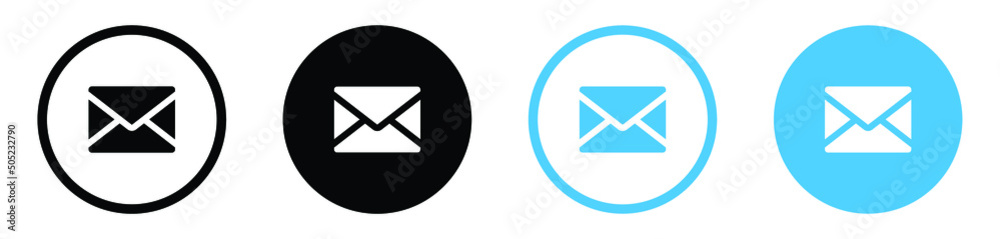 envelope icon, email message icon - Mail icon button sign, notification new message icons buttons - obrazy, fototapety, plakaty 