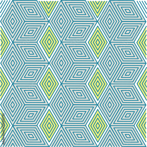 Geometric line art pattern abstract vector image. Seamless interlacing lines pattern modern.