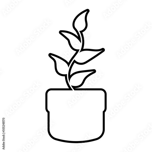 potted plant ouline icon