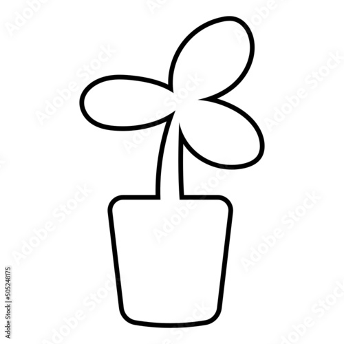 potted plant ouline icon