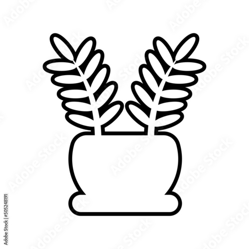 potted plant ouline icon