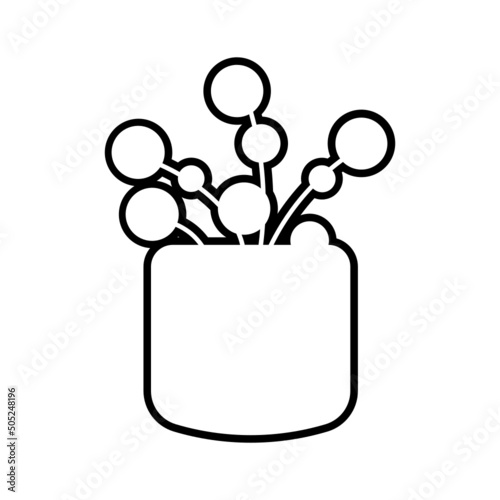 potted plant ouline icon