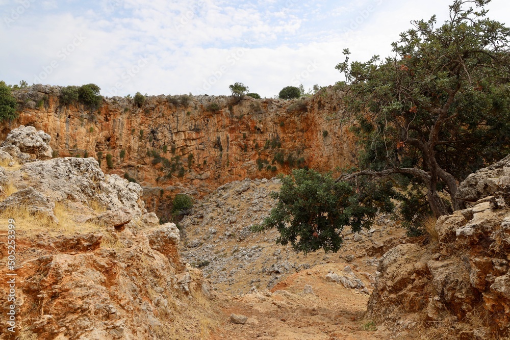 crete view into a sinkhole crete view into a sinkhole