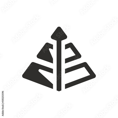 Triangle hierarchy report icon