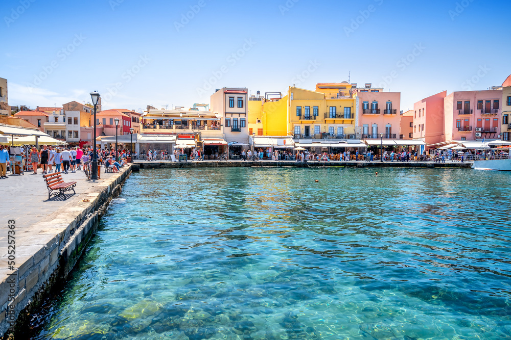 Venezianischer Hafen, Chania, Insel Kreta, Griechenland 