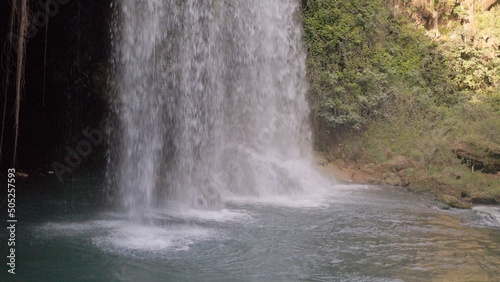 View of the waterfall from below
