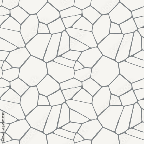Seamless pattern with stone floor texture. Hand drawn vector illustration. Flat colors, easy to recolor. © Larus