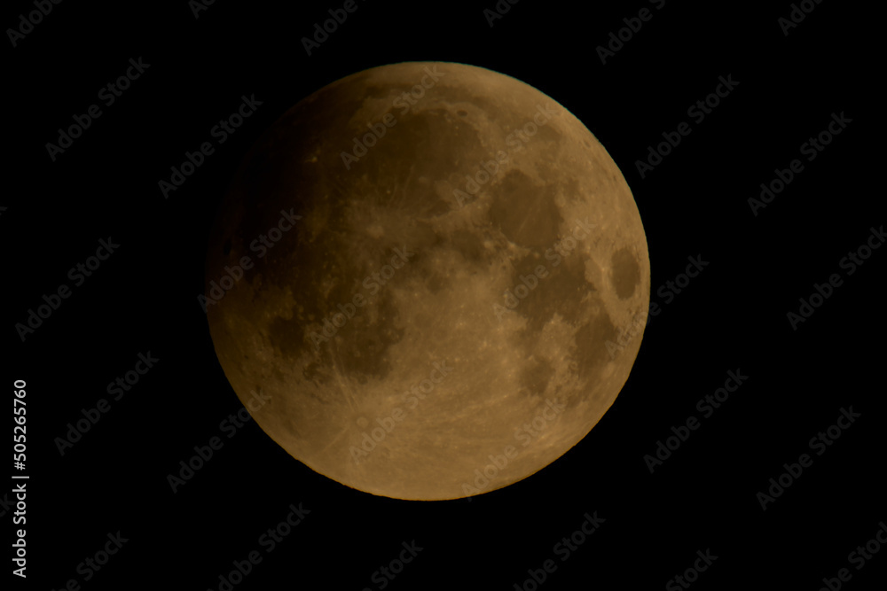Anfangende Mondfinsternis Anfangende Mondfinsternis