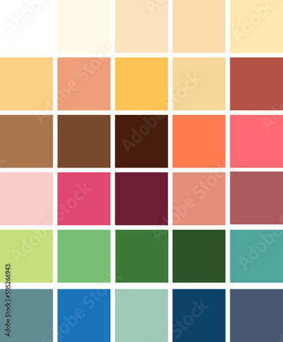 Vintage colors palette 