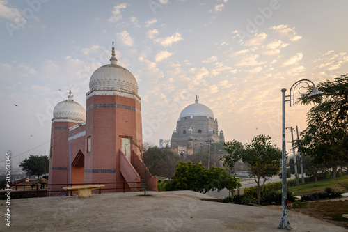 Multan's most prominent landmark entrance gate and part of the outer walls of Qasim Bagh Fort in Multan, Pakistan
 photo