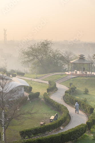 Fototapeta Picturesque  View of Qasim Bagh Park in Multan, Pakistan.