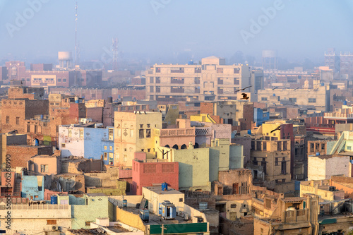 View of the skyline of Multan city in Pakistan. photo