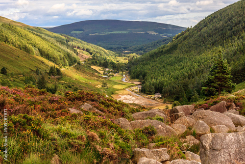 Looking down the valley Wicklow National Park photo