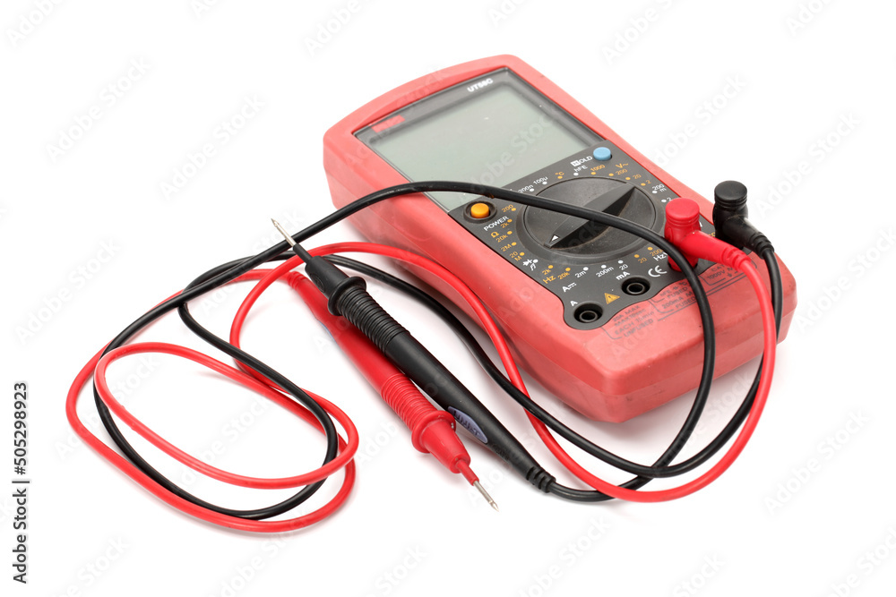 Multimeter, tester isolated on the white background Multimeter, tester isolated on the white background