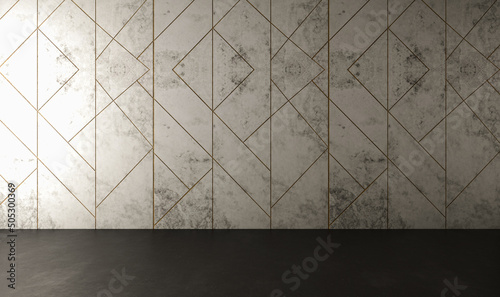 Illustration 3D rendering large luxury modern bright interiors Living room mockup computer digitally generated image