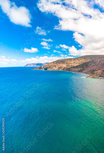 Fotografie, Obraz Panoramic view of the cape breton islands during the sunny day