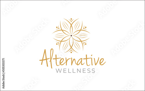 Illustration graphic vector for alternative medicine, health care, Holistic centre logo design template