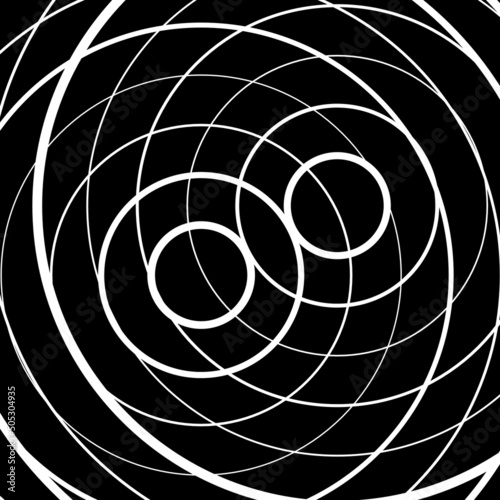 Crisscrossed circles