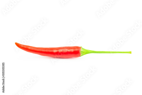 Red chili pepper isolated on white background
