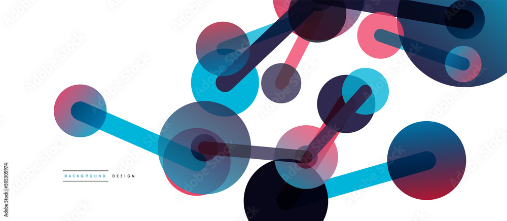 Line points connections geometric abstract background. Circles connected by lines. Trendy techno business template for wallpaper, banner, background or landing Line points connections geometric abstract background. Circles connected by lines. Trendy techno business template for wallpaper, banner, background or landing