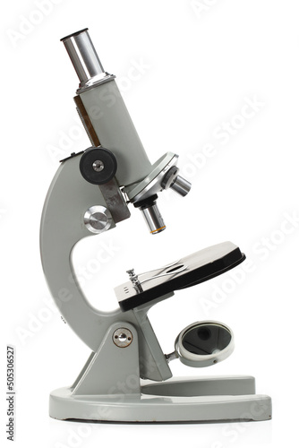 microscope isolated on white background