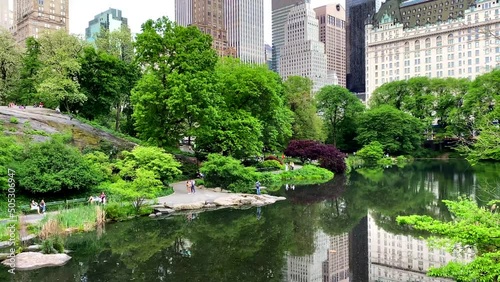 Pan View of Central Park Pond - Pt. 2