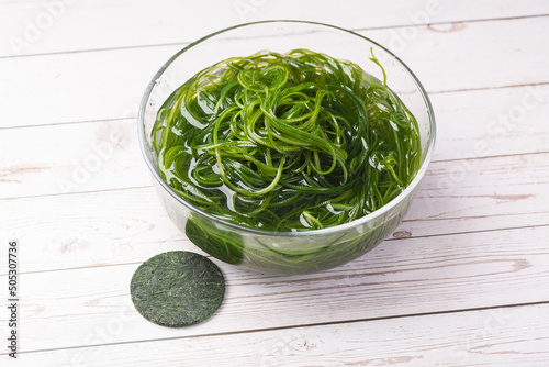 Asian Sea Food Green Compressed Kelp Silk