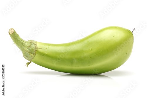 Ripe eggplant isolated on a white background