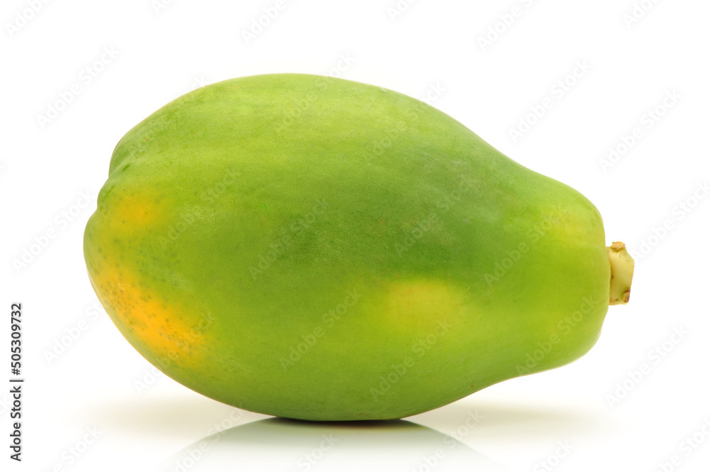Papaya fruit isolated on a white background Papaya fruit isolated on a white background
