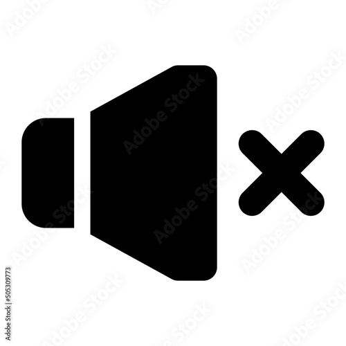 mute glyph icon