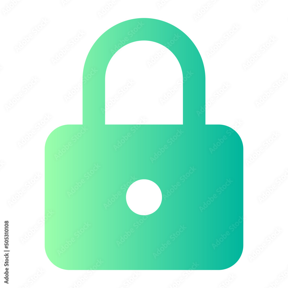 lock gradient icon lock gradient icon