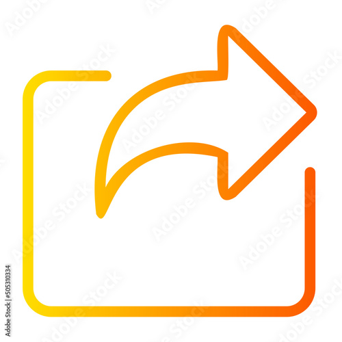 forward gradient icon