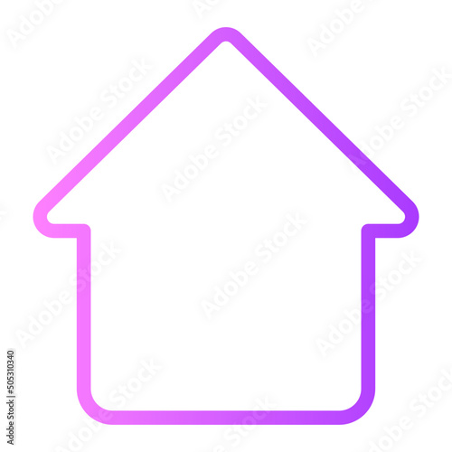 house gradient icon