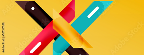 Background overlapping lines. Dynamic lines abstract wallpaper. Straight lines composition vector illustration for wallpaper banner background or landing page