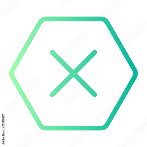 delete gradient icon