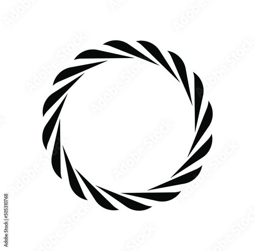 Rope round vector illustration icon. Round loop.