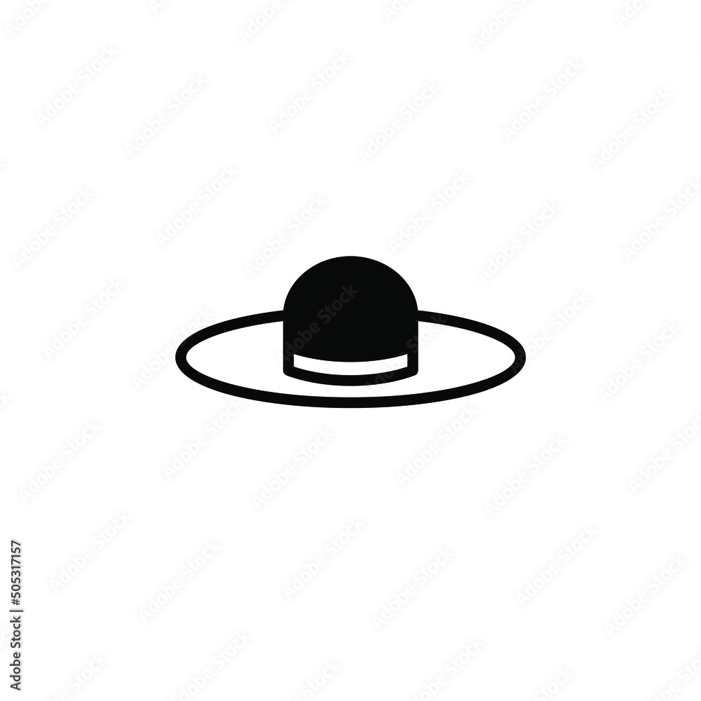 Hat, Accessory, Fashion Solid Line Icon Vector Illustration Logo Template. Suitable For Many Purposes. Hat, Accessory, Fashion Solid Line Icon Vector Illustration Logo Template. Suitable For Many Purposes.
