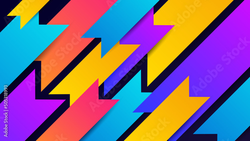 Geometric abstract background with colorful shape abstract design background