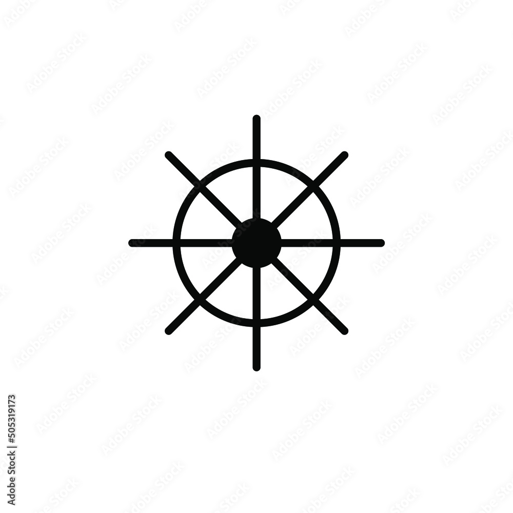 Rudder, Nautical, Ship, Boat Solid Line Icon Vector Illustration Logo Template. Suitable For Many Purposes. Rudder, Nautical, Ship, Boat Solid Line Icon Vector Illustration Logo Template. Suitable For Many Purposes.