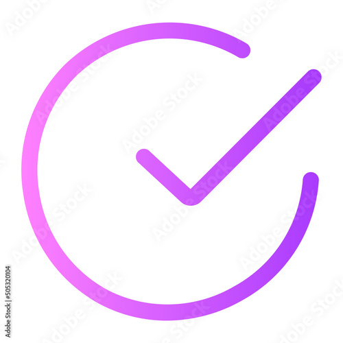 correct gradient icon