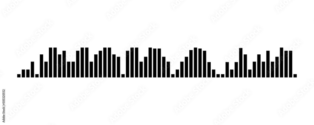 Recording of audio message template. UI element of audio record for smartphones. Vector illustration isolated in white background Recording of audio message template. UI element of audio record for smartphones. Vector illustration isolated in white background
